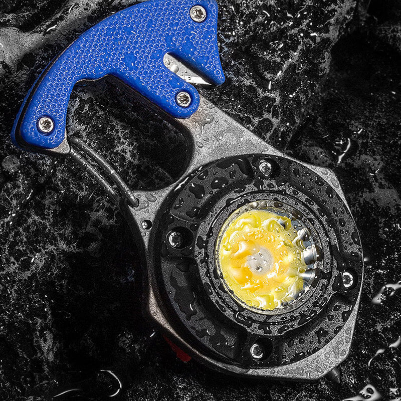 🔥 Neuheit 2026 🔥🔦 Multifunktions-COB-Schlüsselanhängerlampe mit Fensterbrecher, Gurtschneider und Magnet – tragbare Notfallleuchte für Outdoor