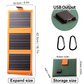 Mobiles Solar-Ladegerät mit USB-Anschluss
