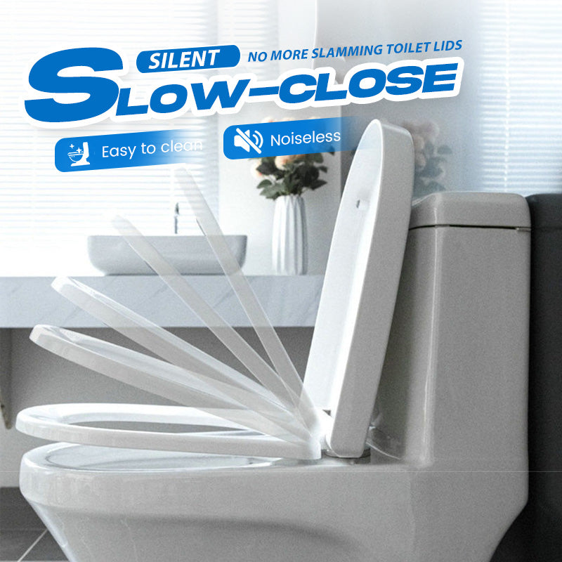 📢📢50 % Rabatt!! ⏰🚽 Ergonomischer Soft-Close-Toilettensitz mit Ein-Klick-Abnehmbefunktion, einfache Montage | 🧽 Dicker PP-Sitz leicht zu reinigen, passend für U/V/O-/quadratische Becken