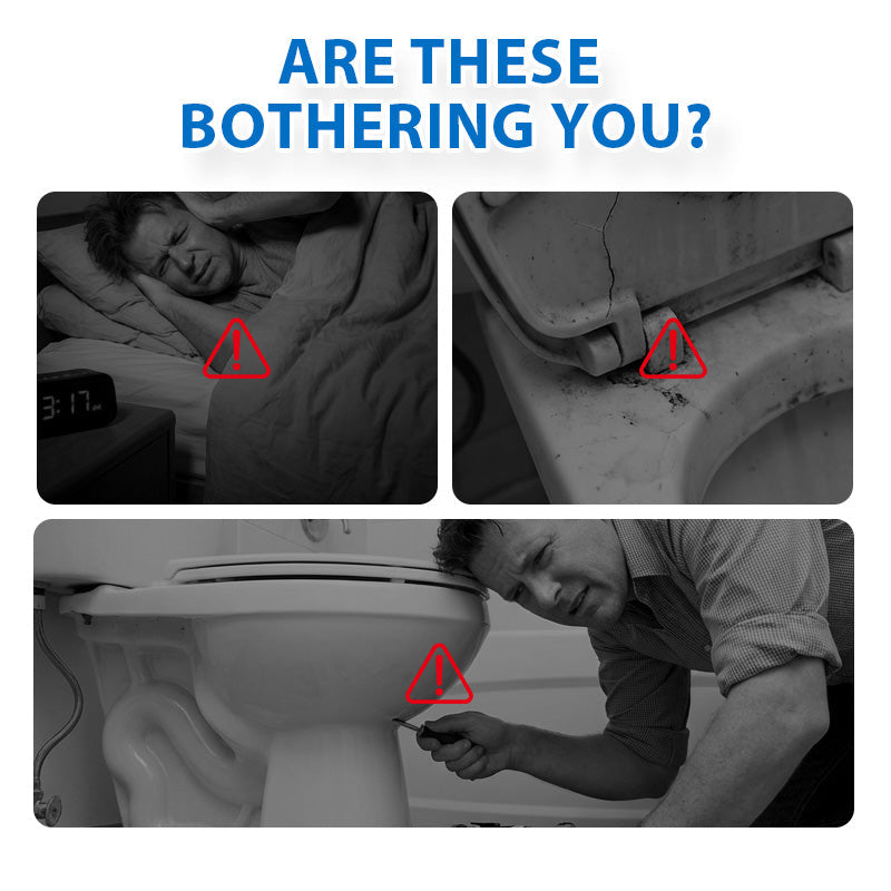 📢📢50 % Rabatt!! ⏰🚽 Ergonomischer Soft-Close-Toilettensitz mit Ein-Klick-Abnehmbefunktion, einfache Montage | 🧽 Dicker PP-Sitz leicht zu reinigen, passend für U/V/O-/quadratische Becken