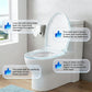 📢📢50 % Rabatt!! ⏰🚽 Ergonomischer Soft-Close-Toilettensitz mit Ein-Klick-Abnehmbefunktion, einfache Montage | 🧽 Dicker PP-Sitz leicht zu reinigen, passend für U/V/O-/quadratische Becken