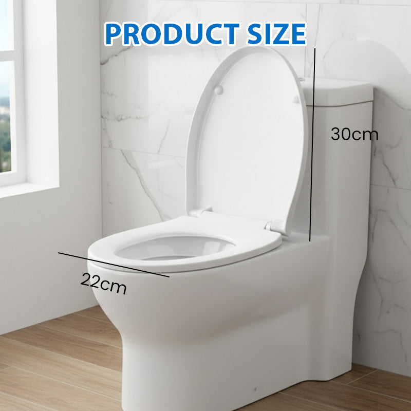 📢📢50 % Rabatt!! ⏰🚽 Ergonomischer Soft-Close-Toilettensitz mit Ein-Klick-Abnehmbefunktion, einfache Montage | 🧽 Dicker PP-Sitz leicht zu reinigen, passend für U/V/O-/quadratische Becken