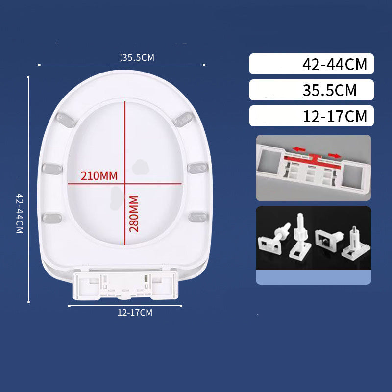 📢📢50 % Rabatt!! ⏰🚽 Ergonomischer Soft-Close-Toilettensitz mit Ein-Klick-Abnehmbefunktion, einfache Montage | 🧽 Dicker PP-Sitz leicht zu reinigen, passend für U/V/O-/quadratische Becken