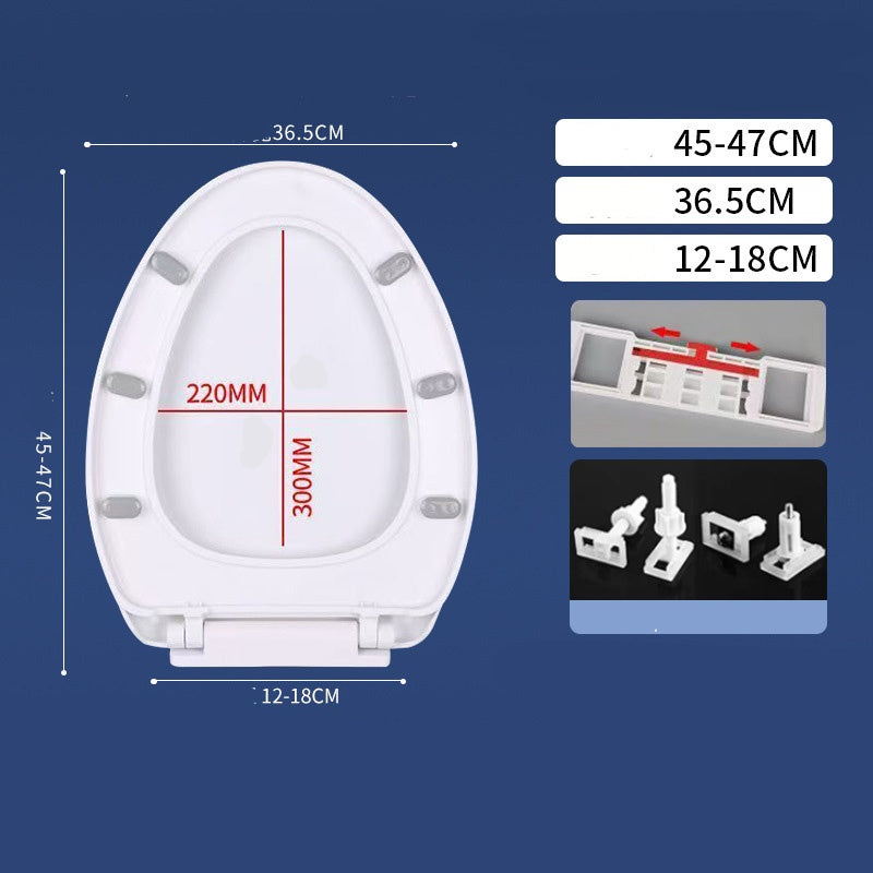 📢📢50 % Rabatt!! ⏰🚽 Ergonomischer Soft-Close-Toilettensitz mit Ein-Klick-Abnehmbefunktion, einfache Montage | 🧽 Dicker PP-Sitz leicht zu reinigen, passend für U/V/O-/quadratische Becken