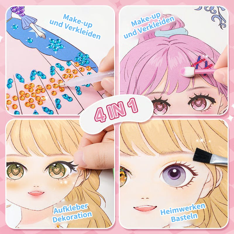 🔥🎁 Heute -50 %! 👑 Diamantmalerei & Prinzessinnen-Bastelset – kreativer Bastelspaß für Kinder ab 5 Jahren