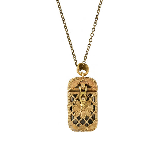 🔮✨ Vintage Tarot Medaillon-Halskette mit Anhänger  🎁 −50 % JETZT!!