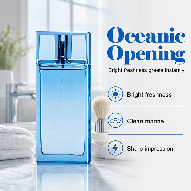 💗LETZTER TAG: 50 % RABATT💕 Eau de Parfum für Herren, 90 ml | Langanhaltender, frischer Zitrus- und aquatischer Duftspray | Arabischer Luxusduft für Ihn | Das perfekte Geschenk für Männer🌊