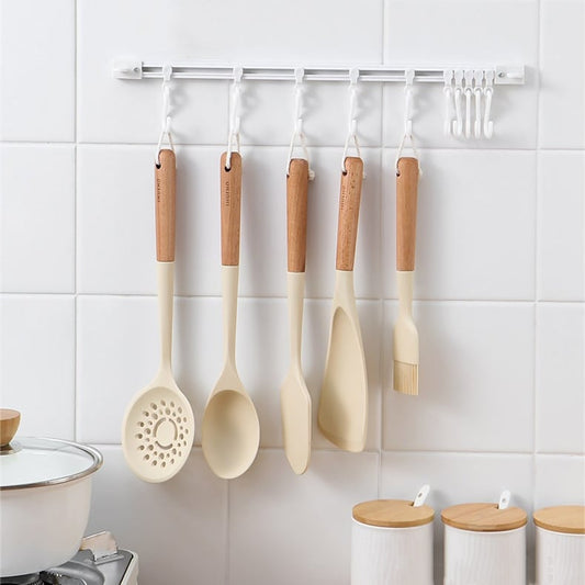 🔥🎁 2+1 GRATIS!!🏠 Wandmontierte Schienen-Kleiderbügelhalterung – platzsparende Aufbewahrung