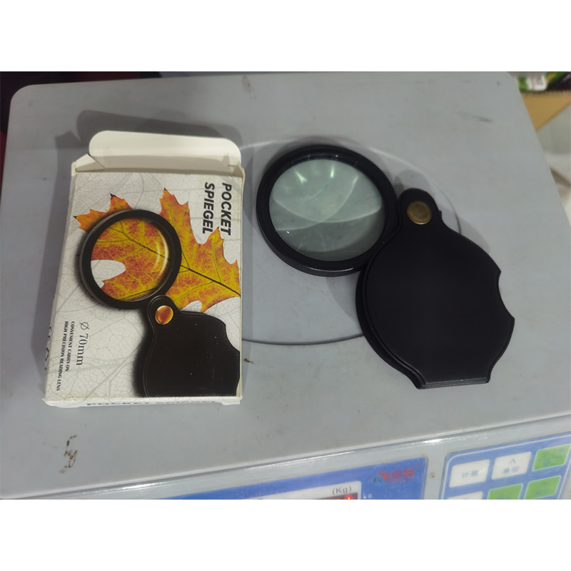 📢📢50 % Rabatt!! 💥🔎 Tragbare Taschenlupe mit faltbarer Schutzhülle aus PU-Leder