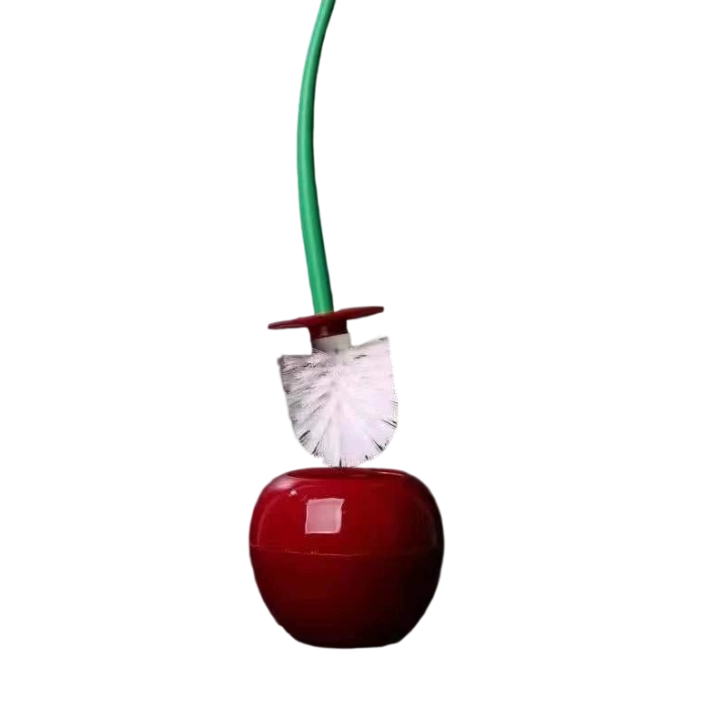 🍒 Kreative kirschförmige Toilettenbürste, platzsparend & praktisch