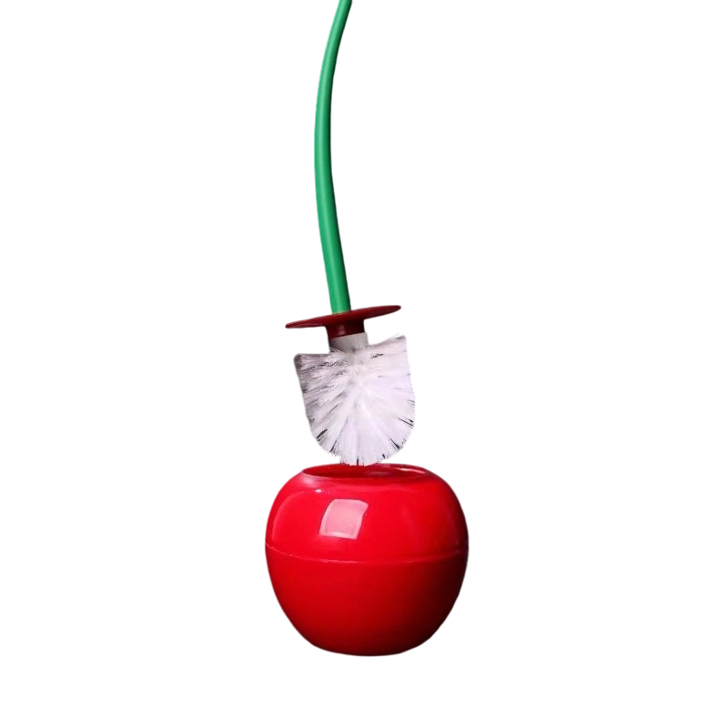 🍒 Kreative kirschförmige Toilettenbürste, platzsparend & praktisch