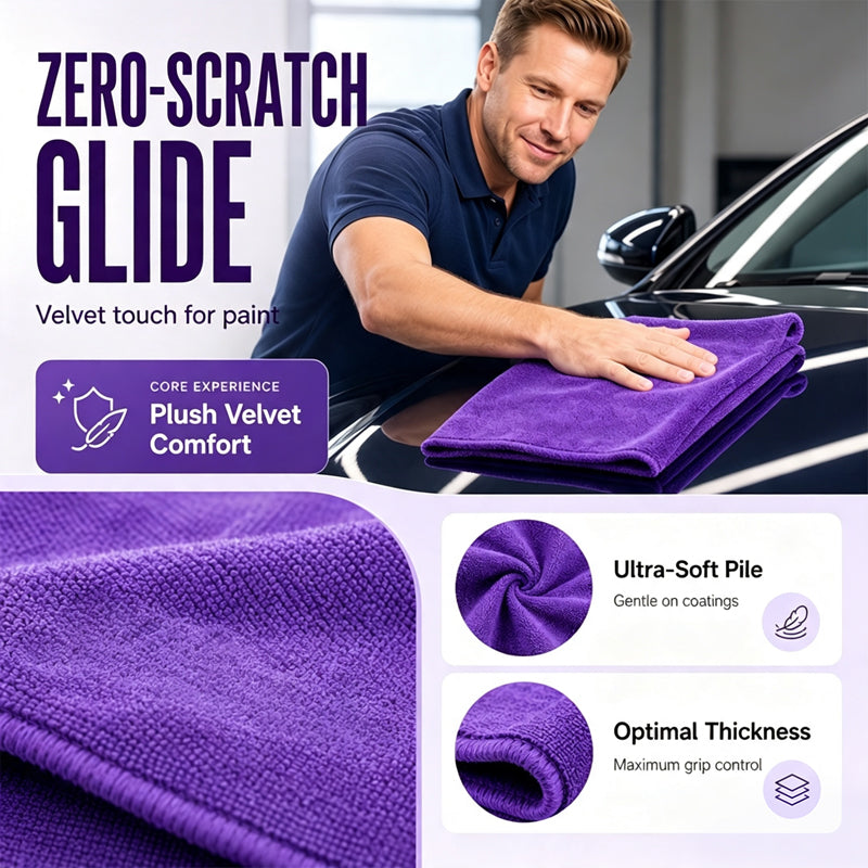 🔥🎁 2+1 GRATIS!! 🥳✨ Fusselfreies hochsaugfähiges Tuch, weich & leicht zu reinigen | Für Autoscheiben, Fenster & Fliesen