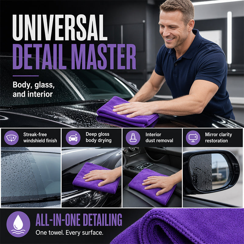 🔥🎁 2+1 GRATIS!! 🥳✨ Fusselfreies hochsaugfähiges Tuch, weich & leicht zu reinigen | Für Autoscheiben, Fenster & Fliesen