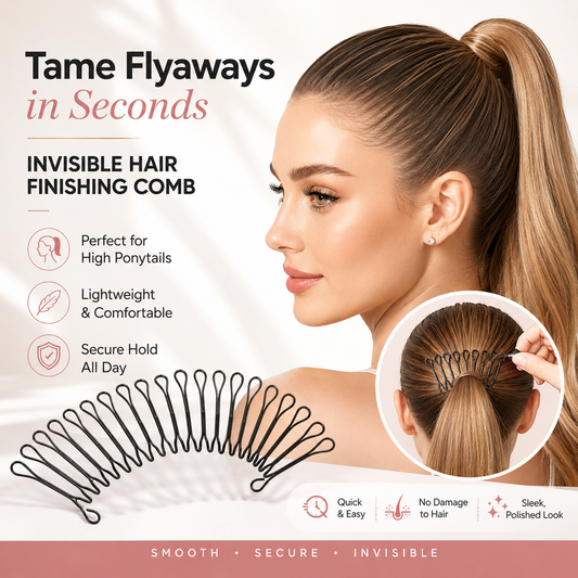 📢📢50 % Rabatt!!🥳 💞 50K+ VERKAUFT! 💇‍♀️✨ Flexibler, unsichtbarer Haarkamm – unsichtbar, flexibel und rutschfest – sorgt sofort für perfekten, sicheren Halt! 🌟