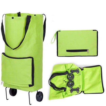 💞 50K+ VERKAUFT! ⚡🛒 Handlepose sammenleggbar grønn pose