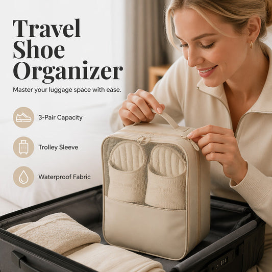 🔥🎁 2+1 GRATIS!!🥳 💞 50K+ VERKAUFT! ⚡💥Tragbare Reiseschuhtasche fürs Gepäck