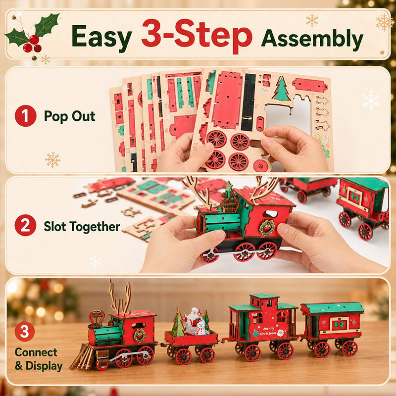 Festive DIY Train Puzzle