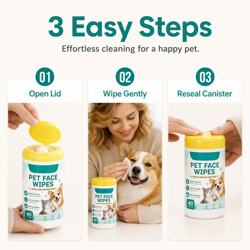 🐶 JETZT 50% RABATT! ✨ Sanfte Tücher zur Entfernung von Augenflecken bei Haustieren
