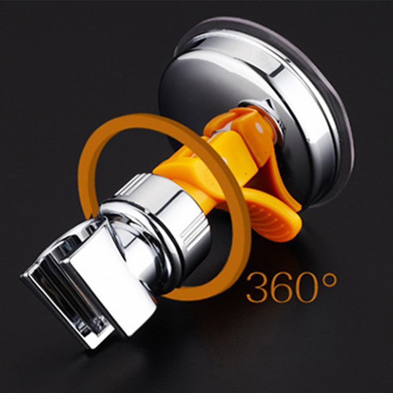 🔥🎁 2+1 GRATIS!!🥳💞 50K+ VERKAUFT! ⚡💧 Bohrfreier Duschkopfhalter – verstellbarer Saugnapf‑Brausehalter, Chrom‑Oberfläche