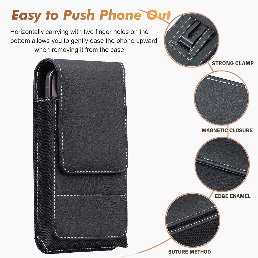 ⚡ Großer Rabatt | Gürteltasche für Smartphones 📱 Mehrfach-Tasche aus Leder mit Kartenfach