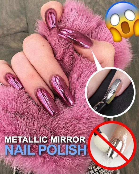 📢📢50 % Rabatt!!🥳 💞 50K+ VERKAUFT! 💎🎁 2026 Glamouröser Metallic-Spiegel-Nagellack✨