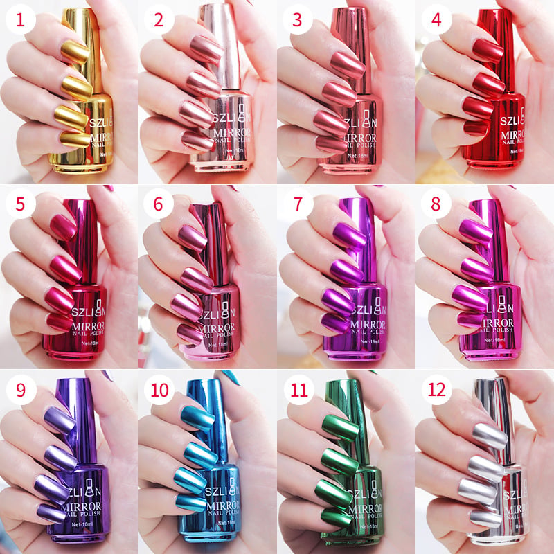 📢📢50 % Rabatt!!🥳 💞 50K+ VERKAUFT! 💎🎁 2026 Glamouröser Metallic-Spiegel-Nagellack✨