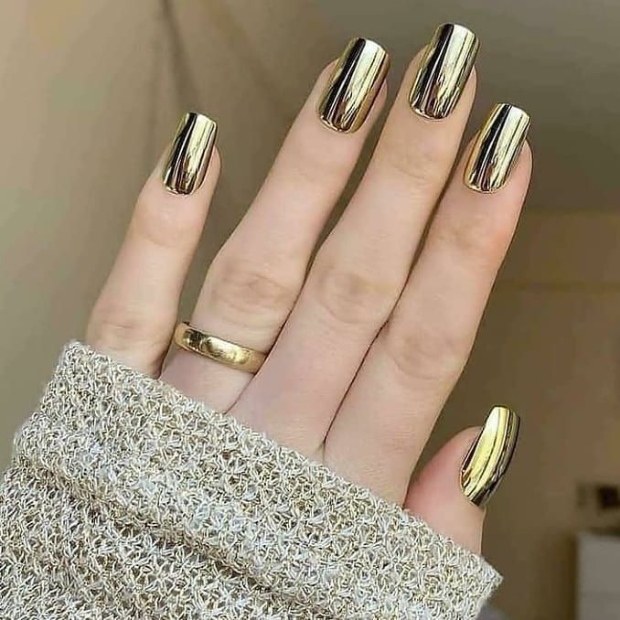 📢📢50 % Rabatt!!🥳 💞 50K+ VERKAUFT! 💎🎁 2026 Glamouröser Metallic-Spiegel-Nagellack✨