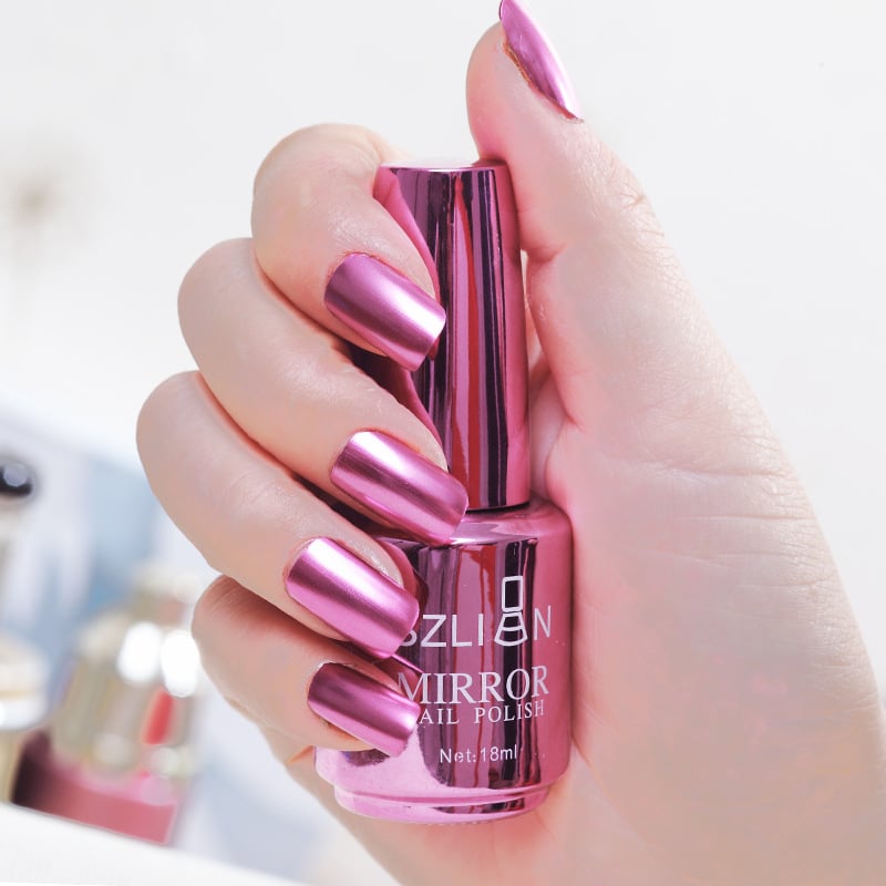 📢📢50 % Rabatt!!🥳 💞 50K+ VERKAUFT! 💎🎁 2026 Glamouröser Metallic-Spiegel-Nagellack✨
