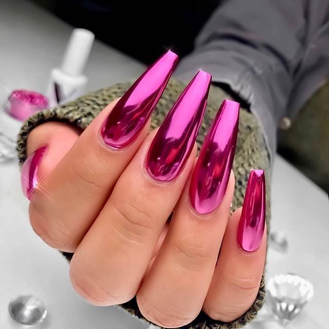 📢📢50 % Rabatt!!🥳 💞 50K+ VERKAUFT! 💎🎁 2026 Glamouröser Metallic-Spiegel-Nagellack✨