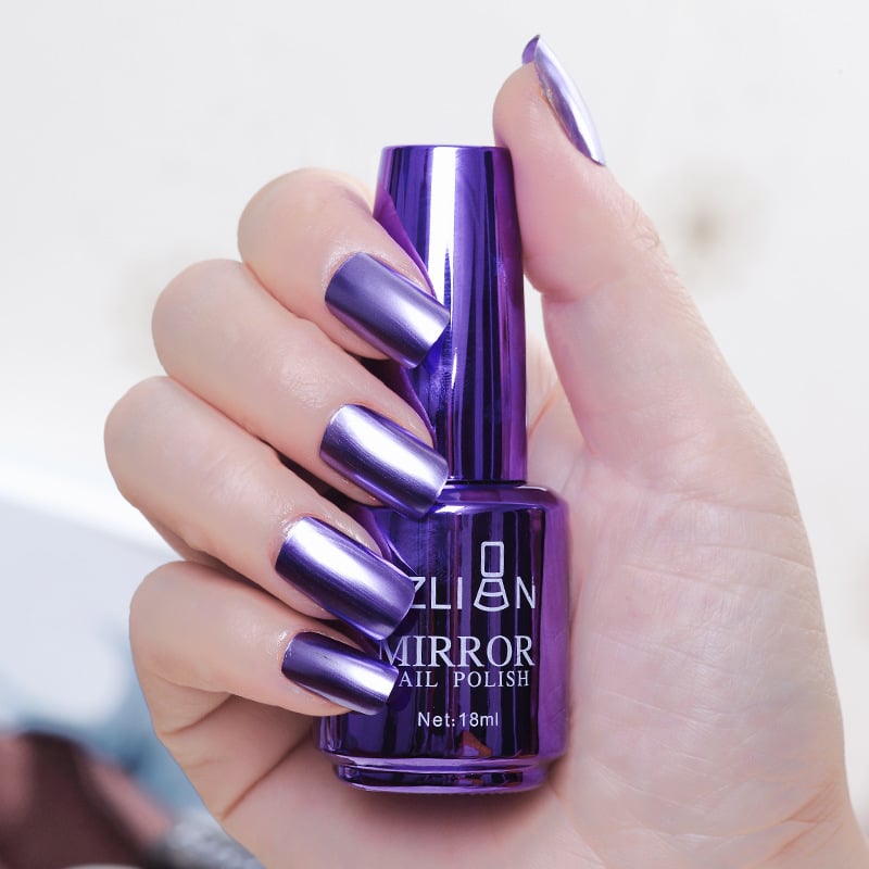 📢📢50 % Rabatt!!🥳 💞 50K+ VERKAUFT! 💎🎁 2026 Glamouröser Metallic-Spiegel-Nagellack✨