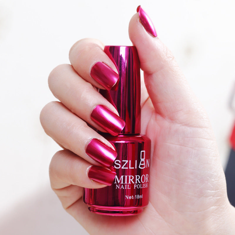 📢📢50 % Rabatt!!🥳 💞 50K+ VERKAUFT! 💎🎁 2026 Glamouröser Metallic-Spiegel-Nagellack✨