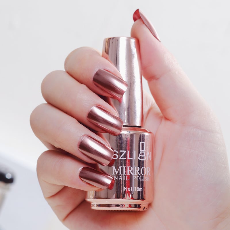 📢📢50 % Rabatt!!🥳 💞 50K+ VERKAUFT! 💎🎁 2026 Glamouröser Metallic-Spiegel-Nagellack✨
