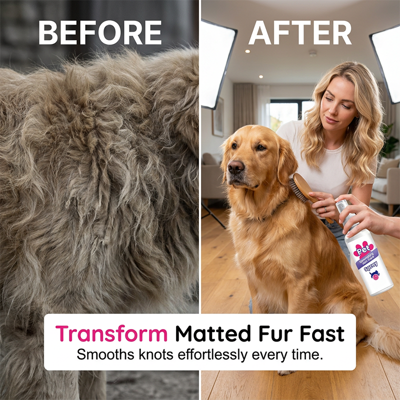 🔥🎁 2+1 GRATIS!!🥳 💞 50K+ VERKAUFT! ⚡🐾 Fellpflege‑Spray für Hunde und Katzen, pflegend, gegen verfilztes Fell, angenehmer Duft