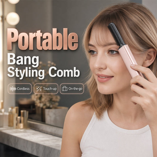 ⏳💥 Nur 3 Std. | 9,99 €!! 🔥✨Tragbarer Pony‑Styling‑Kamm – Einfaches Frisieren unterwegs