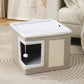 ✨50% Rabatt✨🐱 2-in-1 Faltbarer Haustierhocker mit Stauraum – Gemütliches Katzen- & Hundebett und praktischer Sitzhocker🏠