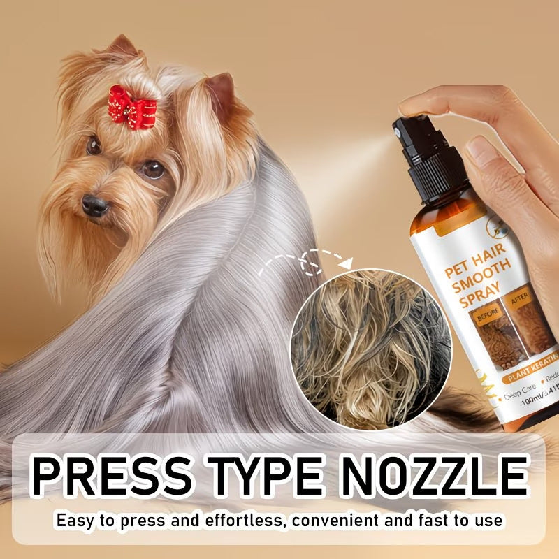 🔥🎁 2+1 GRATIS!!🥳 💞 50K+ VERKAUFT! 🐾✨ Haarentwirr‑Spray für Hunde und Katzen 100 ml, pflegend, gegen verfilztes Fell