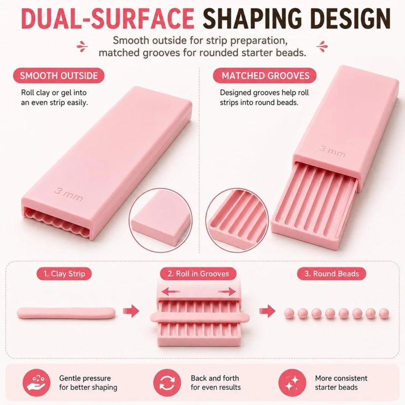 🔥🎁 2+1 GRATIS!!🥳 💞 50K+ VERKAUFT! ⚡🎨 3D-gedruckter Tonkugelformer – Perfekte Mini-Kugeln in Sekundenschnelle ✨