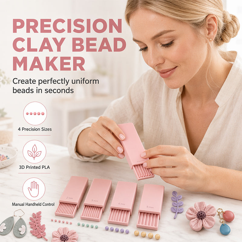 🔥🎁 2+1 GRATIS!!🥳 💞 50K+ VERKAUFT! ⚡🎨 3D-gedruckter Tonkugelformer – Perfekte Mini-Kugeln in Sekundenschnelle ✨
