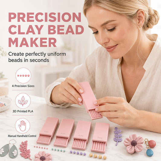 🔥🎁 2+1 GRATIS!!🥳 💞 50K+ VERKAUFT! ⚡🎨 3D-gedruckter Tonkugelformer – Perfekte Mini-Kugeln in Sekundenschnelle ✨