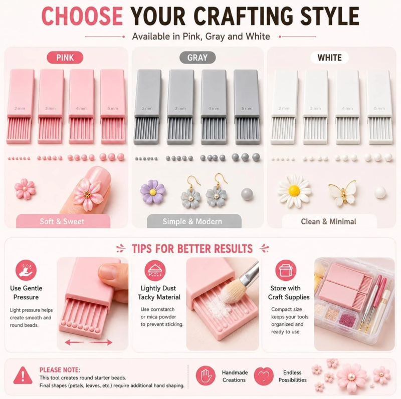 🔥🎁 2+1 GRATIS!!🥳 💞 50K+ VERKAUFT! ⚡🎨 3D-gedruckter Tonkugelformer – Perfekte Mini-Kugeln in Sekundenschnelle ✨