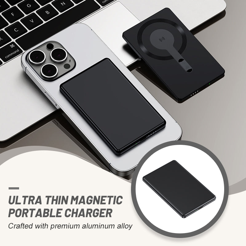 🔥50% RABATT! 🔋5000mAh ultradünne magnetische Powerbank