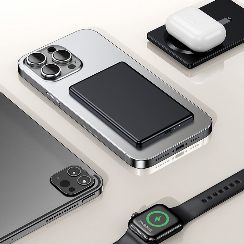 🔥50% RABATT! 🔋5000mAh ultradünne magnetische Powerbank