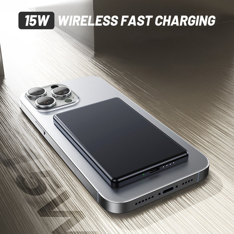 🔥50% RABATT! 🔋5000mAh ultradünne magnetische Powerbank