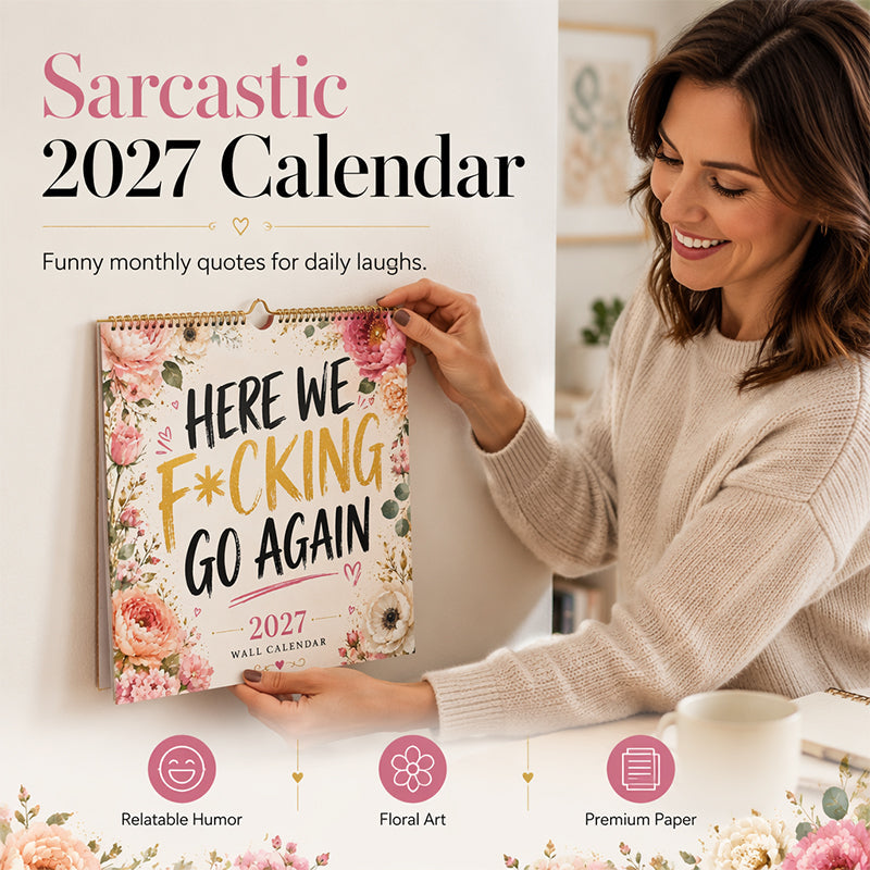 🎁BEGRENZTES ANGEBOT: 2 KAUFEN, 1 GRATIS!!✨💞ÜBER 50.000 VERKAUFT! 🔥Lustiger Wandkalender 2027 für Frauen