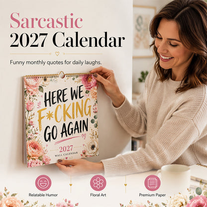 🎁BEGRENZTES ANGEBOT: 2 KAUFEN, 1 GRATIS!!✨💞ÜBER 50.000 VERKAUFT! 🔥Lustiger Wandkalender 2027 für Frauen