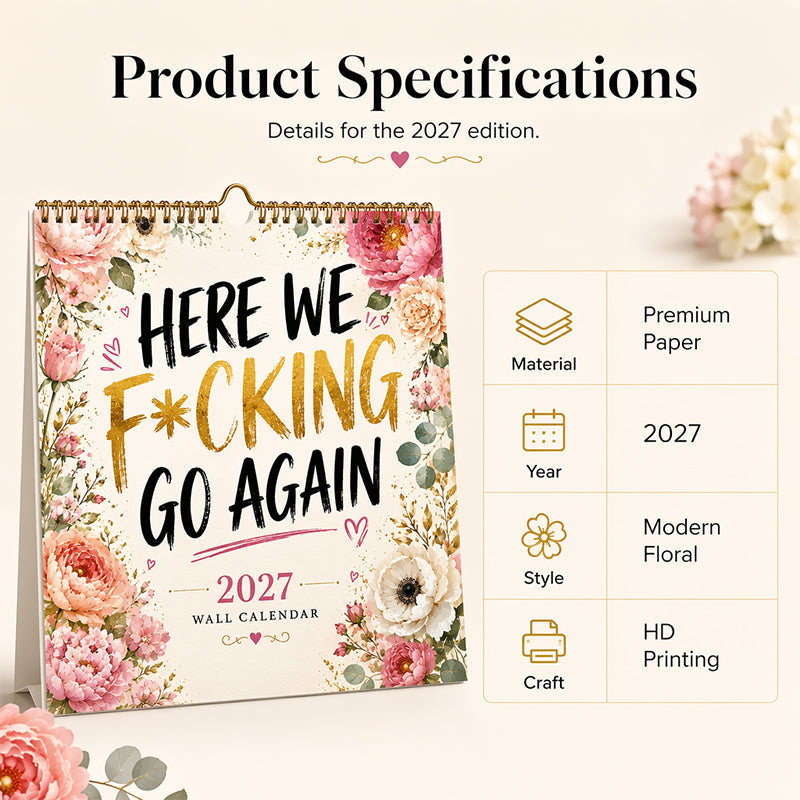 🎁BEGRENZTES ANGEBOT: 2 KAUFEN, 1 GRATIS!!✨💞ÜBER 50.000 VERKAUFT! 🔥Lustiger Wandkalender 2027 für Frauen