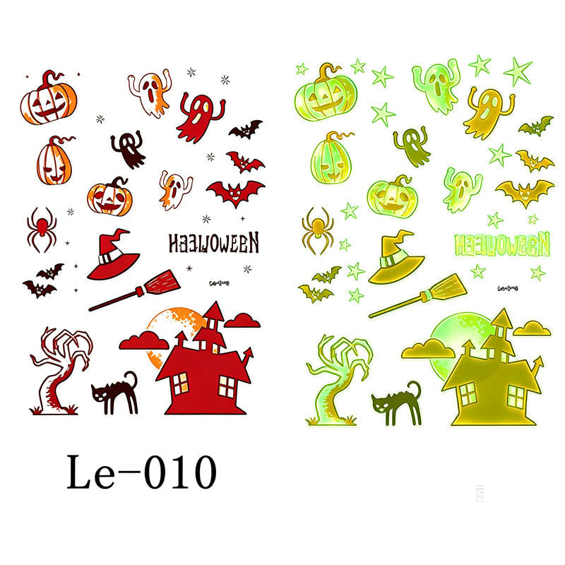 📢📢 JETZT 50 % RABATT!! ⏰Leuchtende Halloween-Tattoos für Kinder – Wasserfeste Cartoon-Glow-Sticker