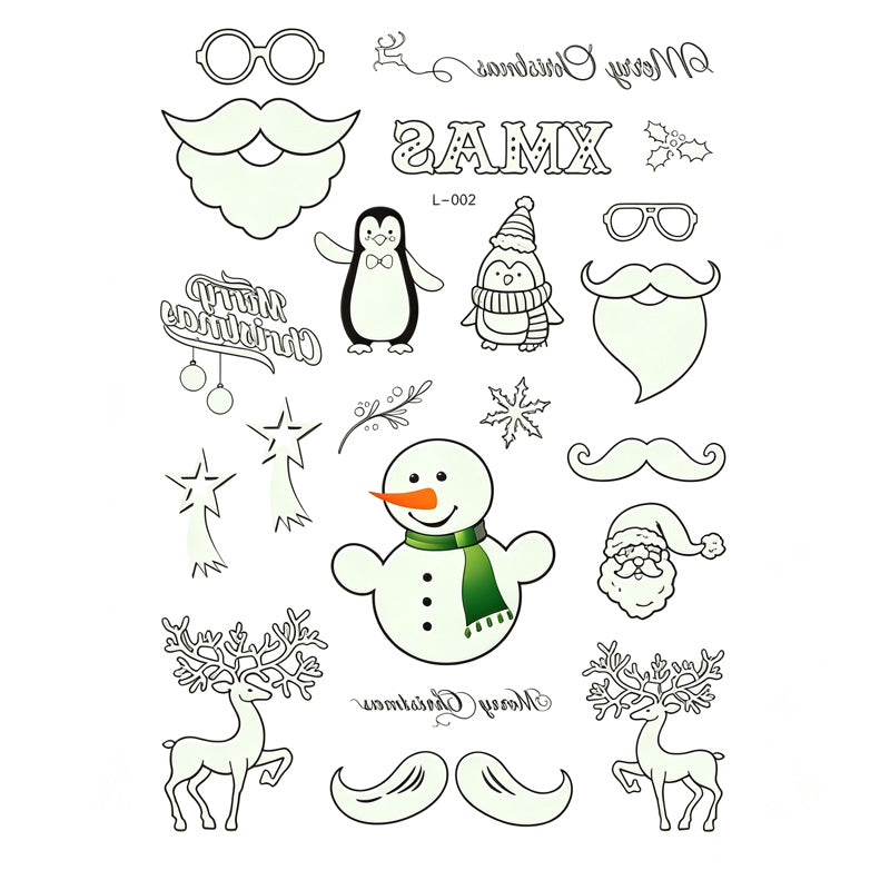 📢📢 JETZT 50 % RABATT!! ⏰Leuchtende Halloween-Tattoos für Kinder – Wasserfeste Cartoon-Glow-Sticker