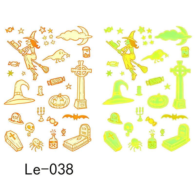 📢📢 JETZT 50 % RABATT!! ⏰Leuchtende Halloween-Tattoos für Kinder – Wasserfeste Cartoon-Glow-Sticker