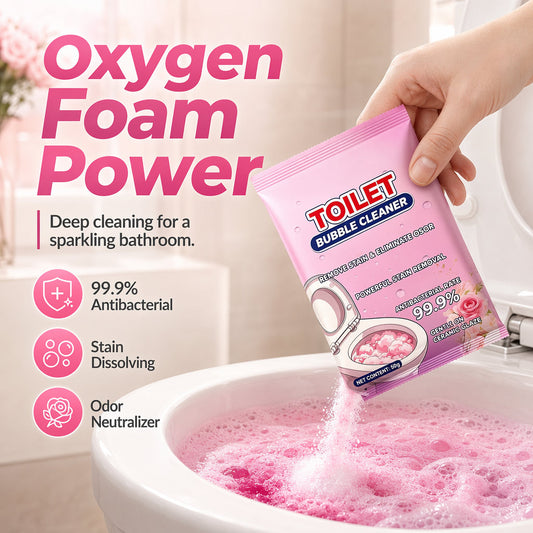 📢📢 50 % Rabatt!! 🚽✨ Duftendes schaumiges Reinigungspulver - selbstschäumend, entfernt Kalk‑ und Urinstein, langanhaltender Duft, geeignet für Toilette und Rohre